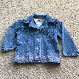 Toddler Girl Denim Jacket w/Embroidery 18 Months